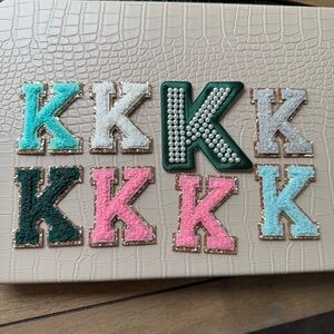 Stoney Clover “K” Colorful Letter Patches Bundle